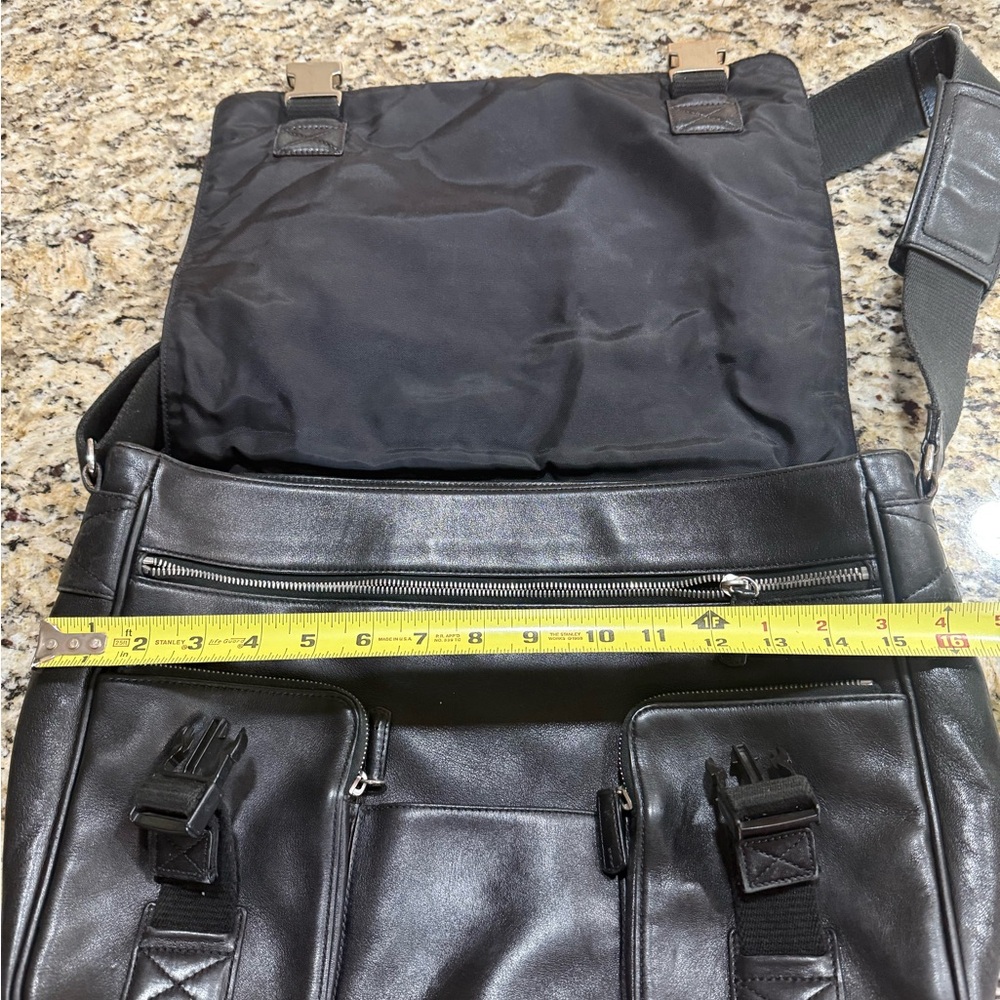 Black Leather Men's Bag